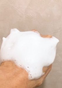 ETVOS洗顔石鹸の泡の画像写真